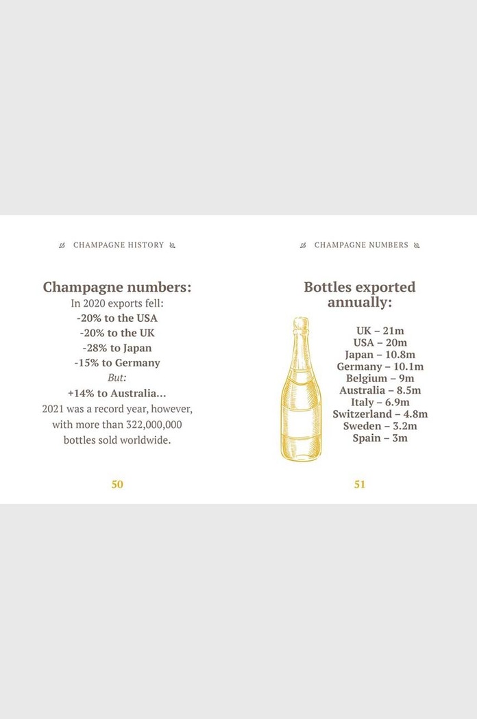 Lifestyle QeeBoo könyv The Little Book of Champagne, Orange Hippo!, English CB1066 többszínű
