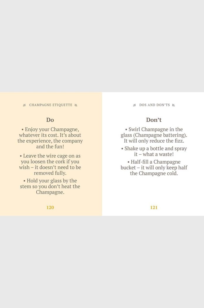 QeeBoo könyv The Little Book of Champagne, Orange Hippo!, English többszínű CB1066