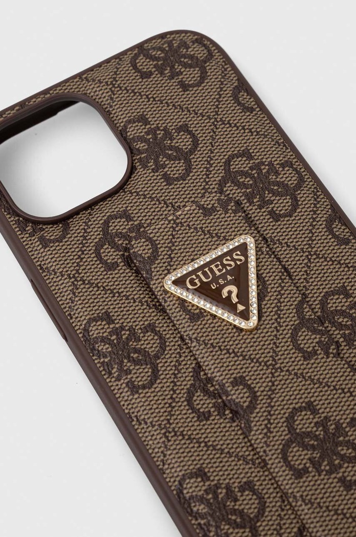 Puzdro na mobil Guess iPhone 15 / 14 / 13 6.1'' GUHCP15SPGS4TDW hnedá AA00