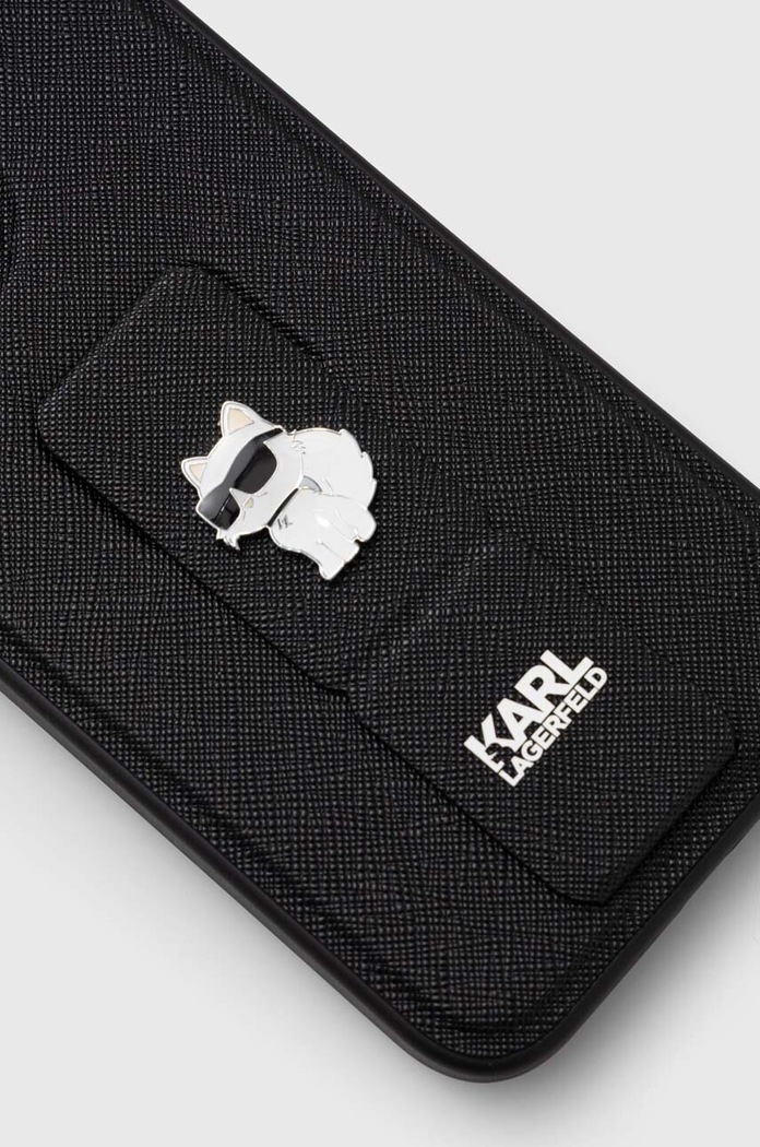 Karl Lagerfeld husă pentru telefon iPhone 15 Pro Max 6.7'' KLHCP15XGSACHPK negru AA00