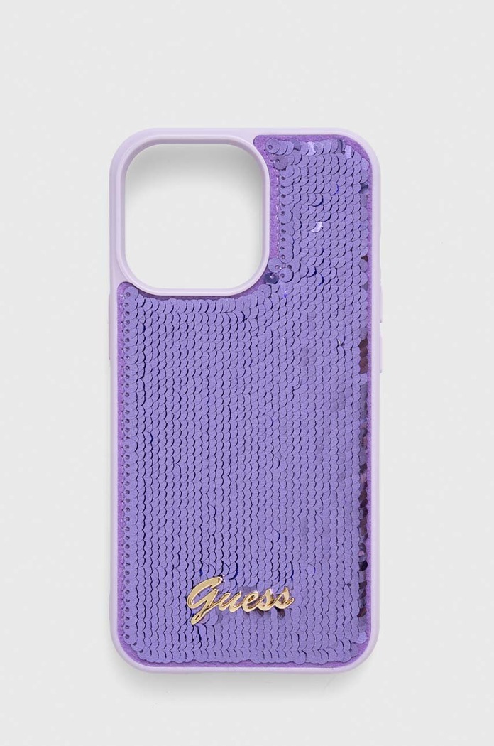Puzdro na mobil Guess iPhone 13 Pro / 13 6.1" na mobil fialová GUHCP13LPSFDGSU