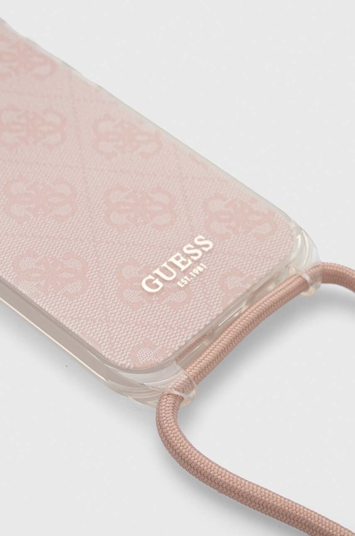 Kiegészítők Guess telefon tok iPhone 15 Pro 6.1" GUHCP15LHC4SEP rózsaszín