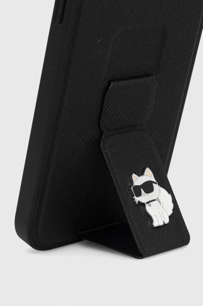 Puzdro na mobil Karl Lagerfeld iPhone 13 Pro Max 6.7'' čierna KLHCP13XGSACHPK