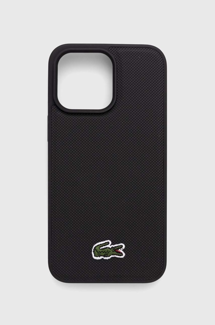 Lacoste Husă pentru telefon iPhone 15 Pro Max 6.7" negru LCHMP15XPVCK