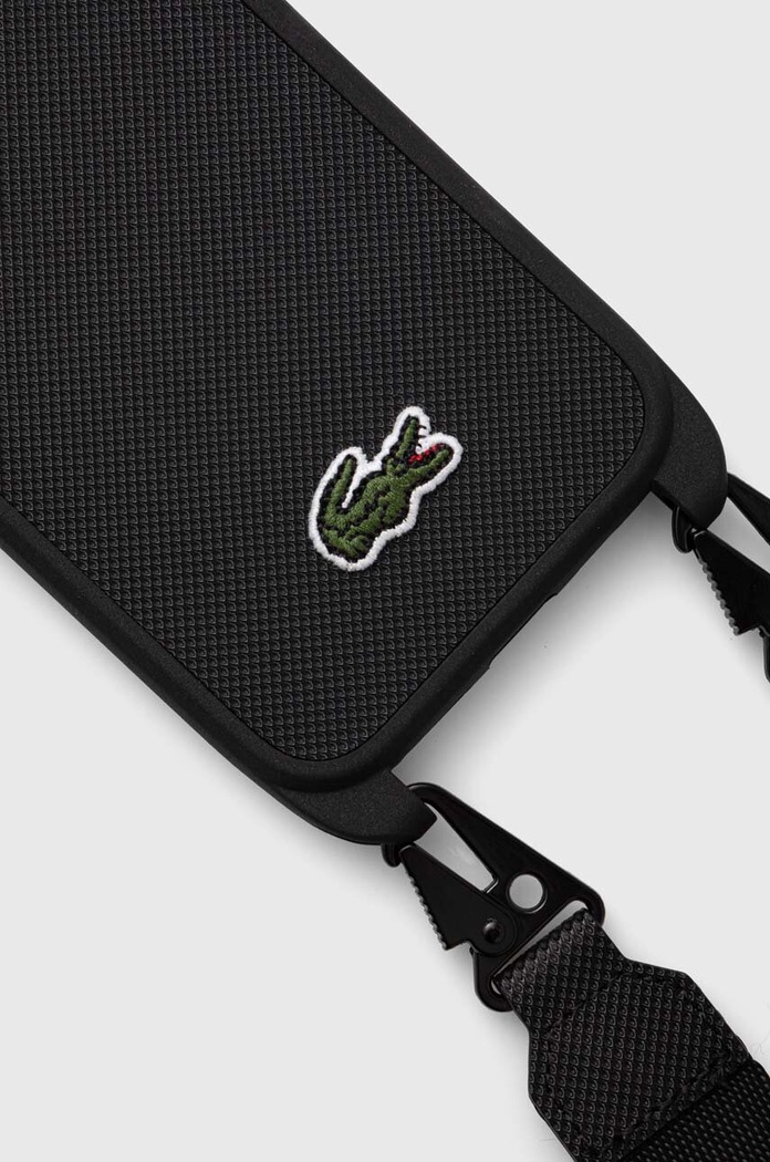 Puzdro na mobil Lacoste iPhone 15 / 14 / 13 6.1" LCHCP15SSPVCK čierna AA00
