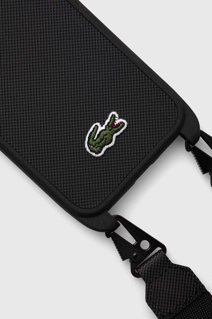 Puzdro na mobil Lacoste iPhone 15 / 14 / 13 6.1" LCHCP15SSPVCK čierna AA00