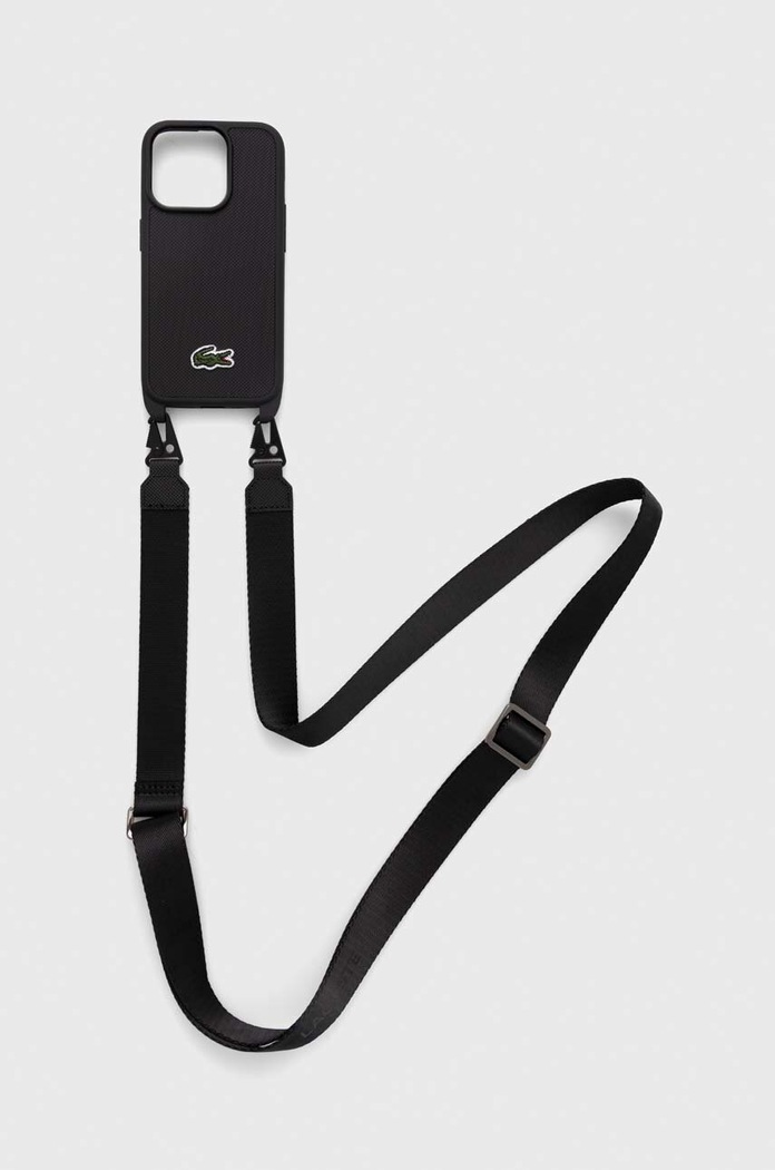 Puzdro na mobil Lacoste iPhone 15 Pro 6.1" LCHCP15LSPVCK čierna AA00