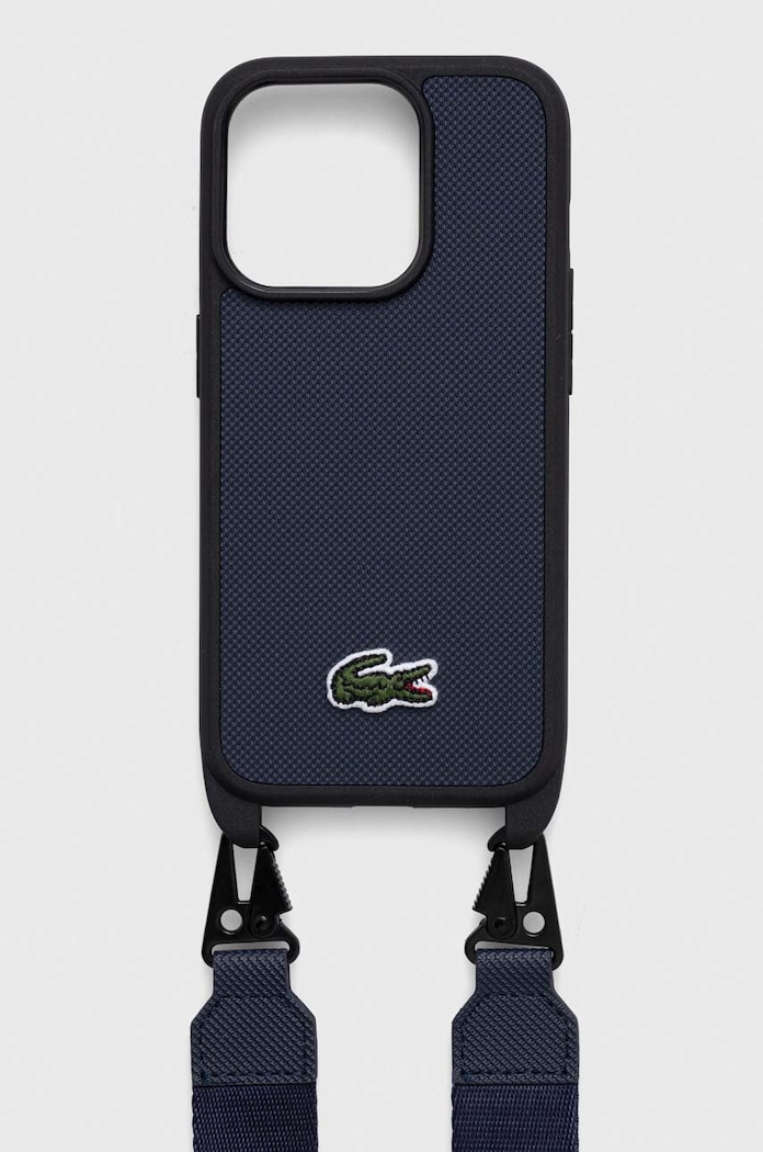 Puzdro na mobil Lacoste iPhone 15 Pro 6.1" na mobil tmavomodrá LCHCP15LSPVCV