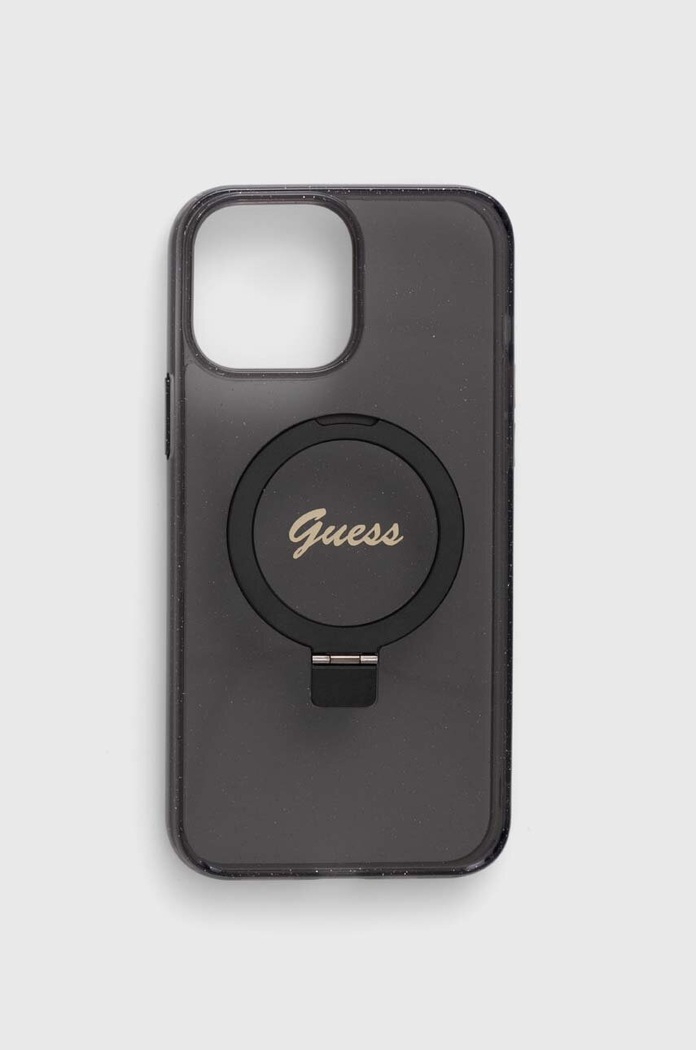 Guess etui na telefon iPhone 13 Pro Max 6.7" na telefon czarny GUHMP13XHRSGSK