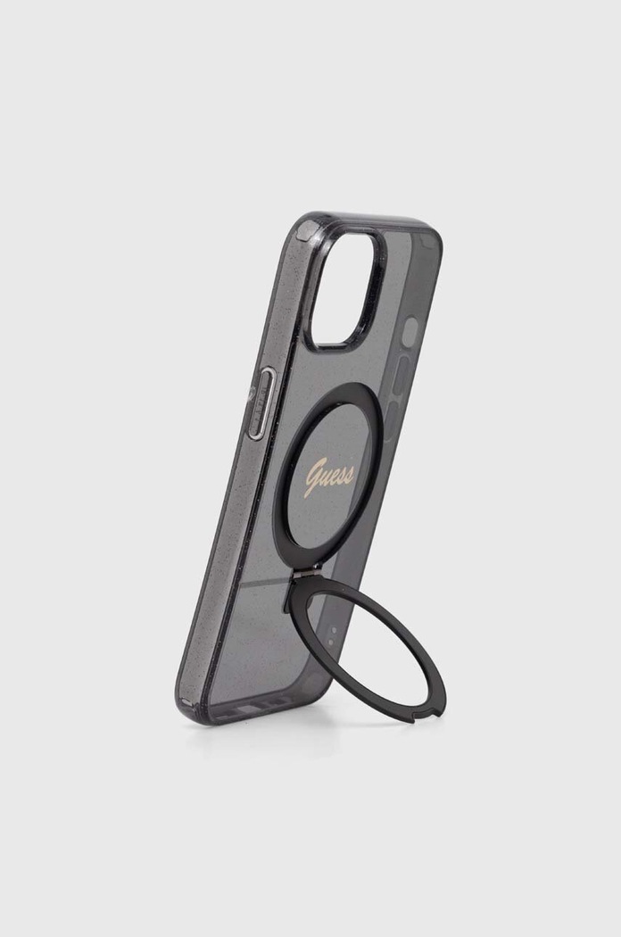 Guess Husă pentru telefon iPhone 14 / 15 / 13 6.1" GUHMP14SHRSGSK negru AA00