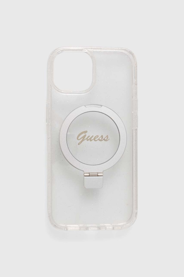 Guess Telefon tok iPhone 15 / 14 / 13 6.1" áttetsző GUHMP15SHRSGSD