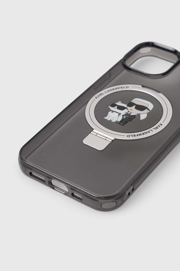Doplnky Puzdro na mobil Karl Lagerfeld iPhone 14 / 15 / 13 6.1" KLHMP14SHMRSKCK čierna