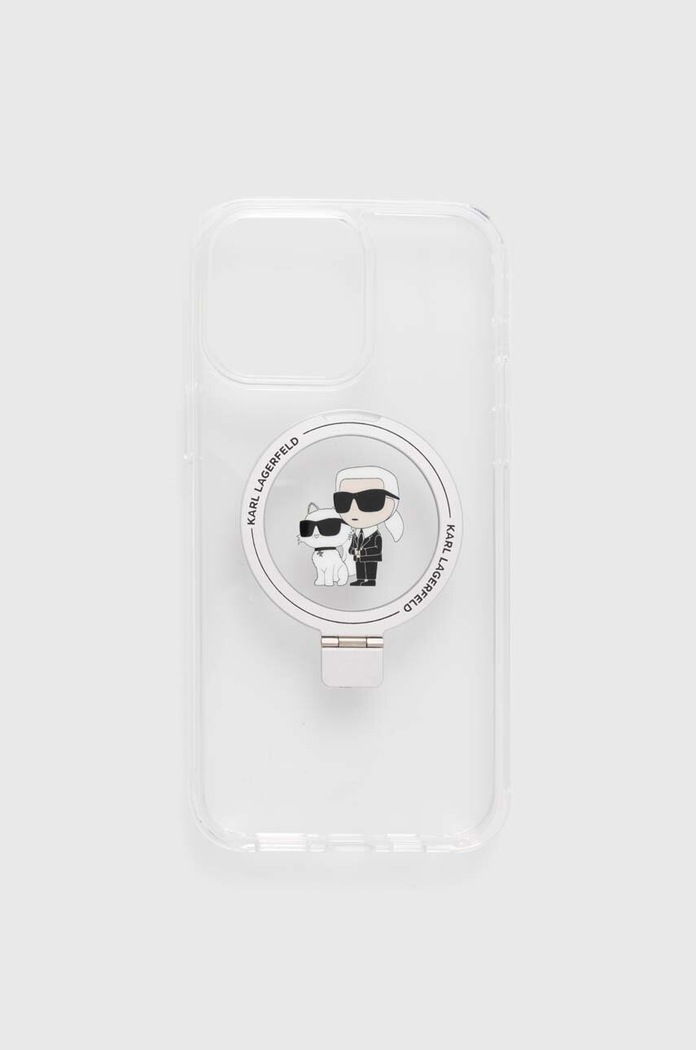 Puzdro na mobil Karl Lagerfeld iPhone 14 Pro Max 6.7" na mobil priesvitná KLHMP14XHMRSKCH