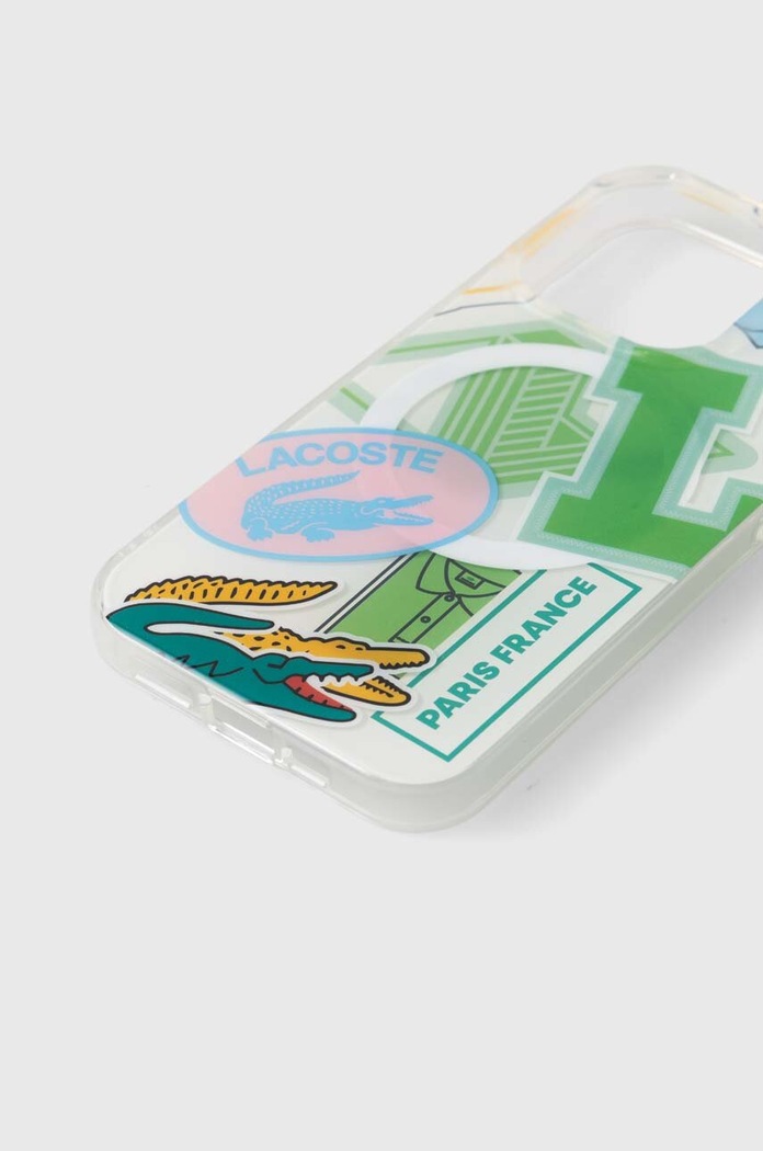 Puzdro na mobil Lacoste iPhone 15 Pro 6.1" LCHMP15LUPAN zelená AA00