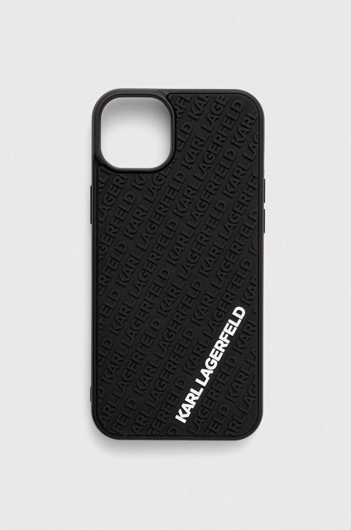 Obal na telefon Karl Lagerfeld iPhone 15 Plus / 14 Plus 6.7" na mobil černá KLHCP15M3DMKRLK