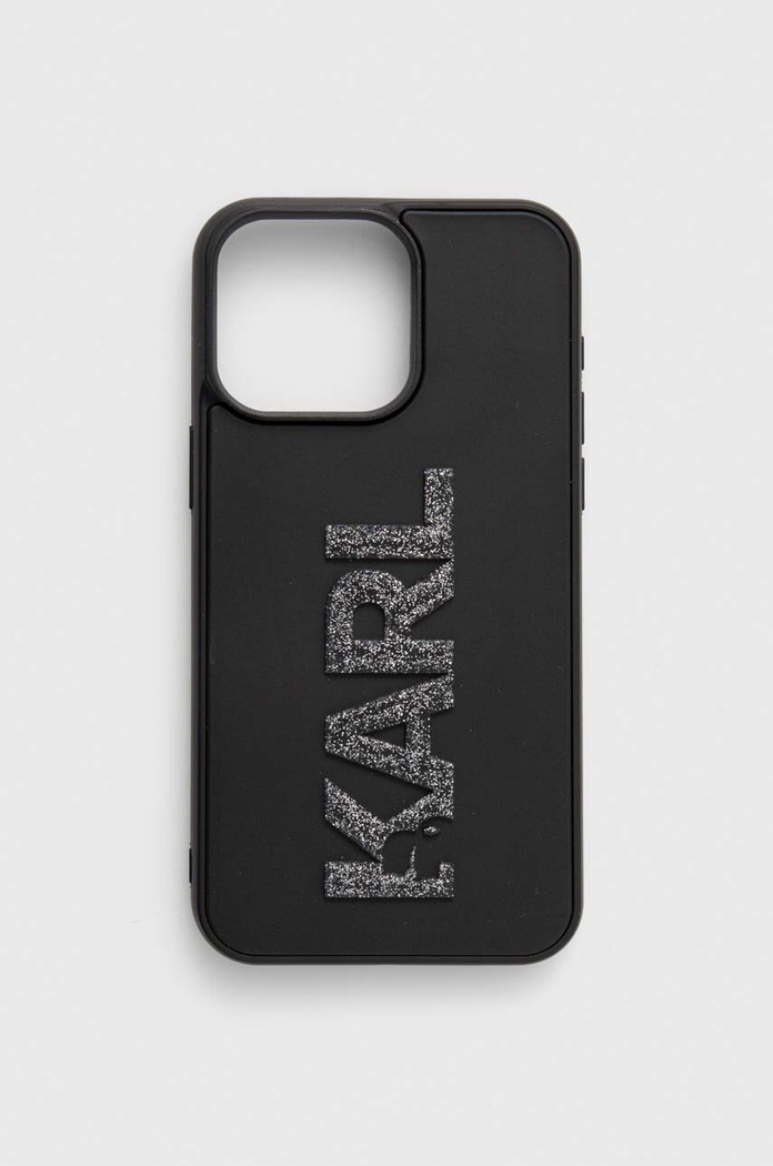 Obal na telefon Karl Lagerfeld iPhone 15 Pro Max 6.7" na mobil černá KLHCP15X3DMBKCK
