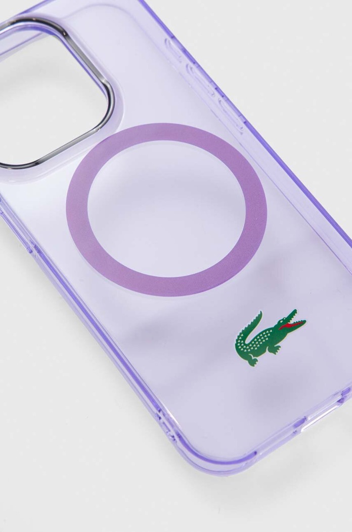 Puzdro na mobil Lacoste iPhone 15 Pro 6.1" LCHMP15LULOU fialová AA00