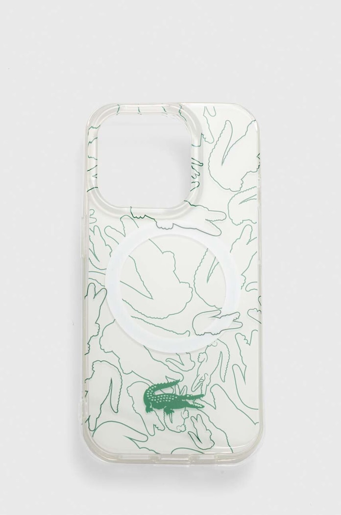 Lacoste Husă pentru telefon iPhone 15 Pro 6.1" pentru telefon alb LCHMP15LUREH