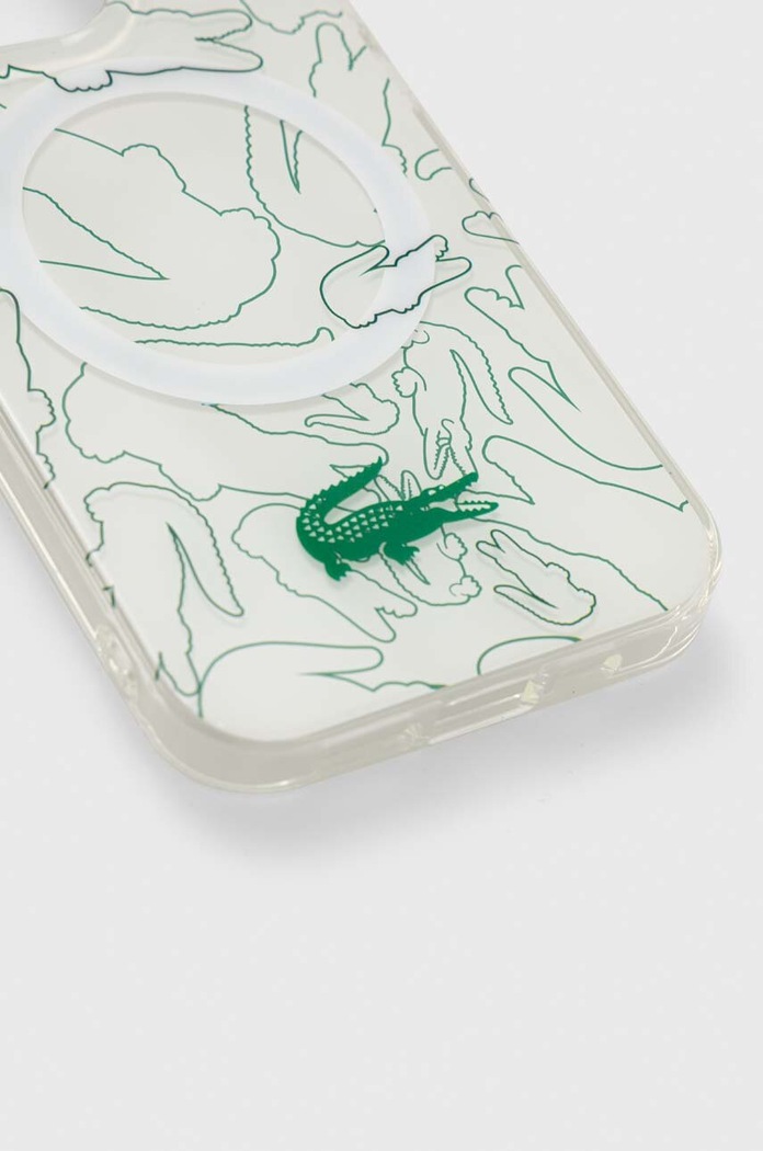 Lacoste Husă pentru telefon iPhone 15 Pro 6.1" LCHMP15LUREH alb AA00