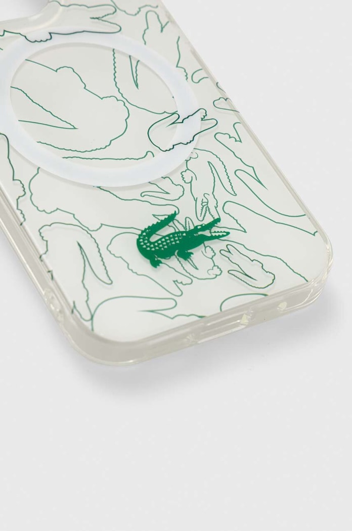 Lacoste Husă pentru telefon iPhone 15 Pro 6.1" LCHMP15LUREH alb AA00