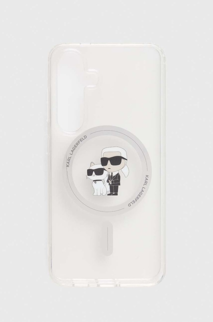 Puzdro na mobil Karl Lagerfeld S24 S921 na mobil priesvitná KLHMS24SHGKCNOT