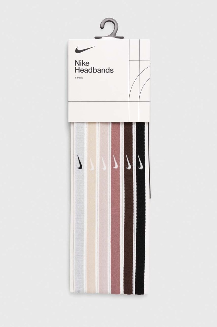 Nike bentite pentru cap 6-pack training bej N.100.2021.137
