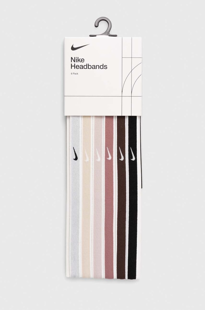 Nike bentite pentru cap 6-pack training bej N.100.2021.137