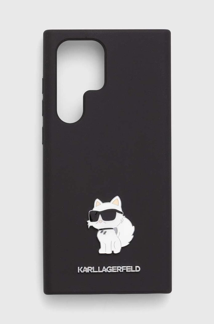 Puzdro na mobil Karl Lagerfeld S23 Ultra S918 na mobil čierna KLHCS23LSMHCNPK
