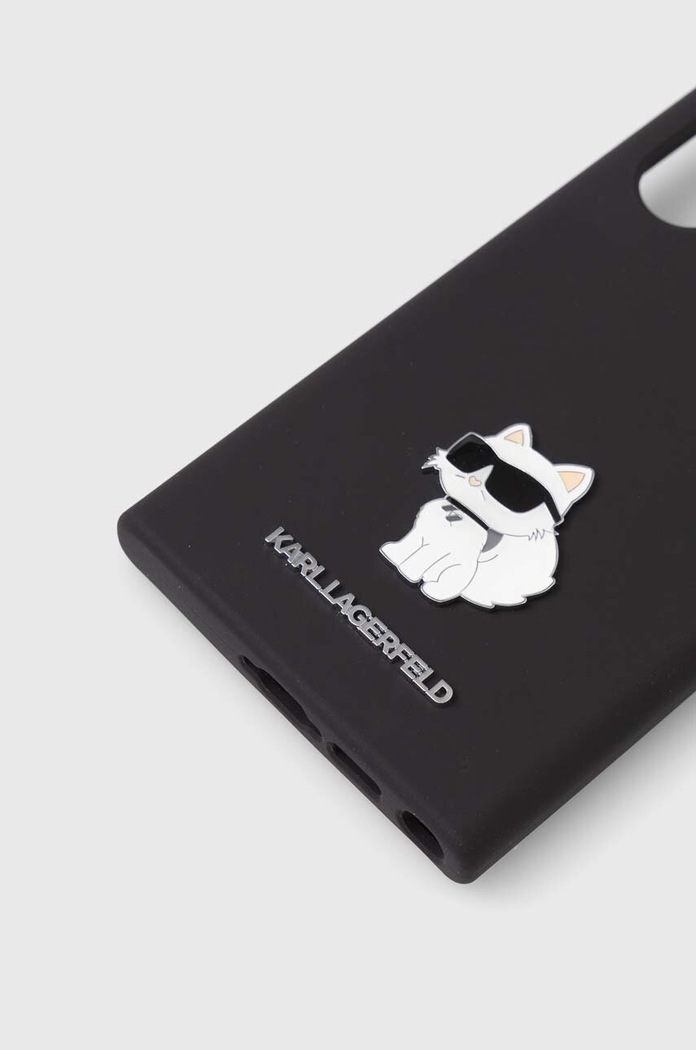Puzdro na mobil Karl Lagerfeld S23 Ultra S918 KLHCS23LSMHCNPK čierna AA00