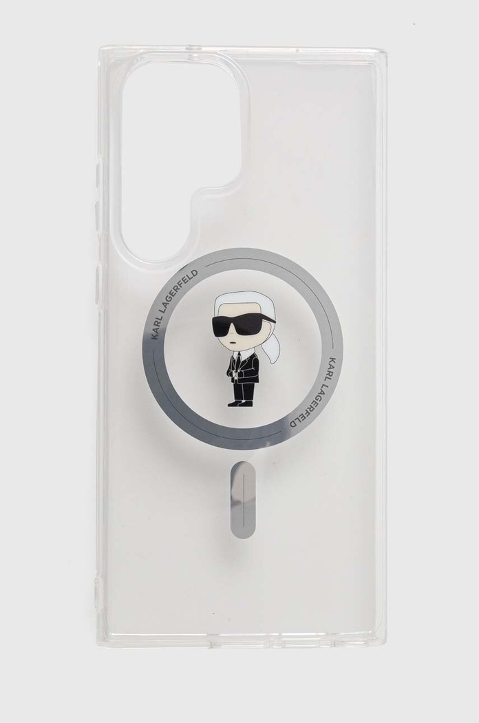 Puzdro na mobil Karl Lagerfeld S23 Ultra S918 potlač priesvitná KLHMS23LHFCKNOT