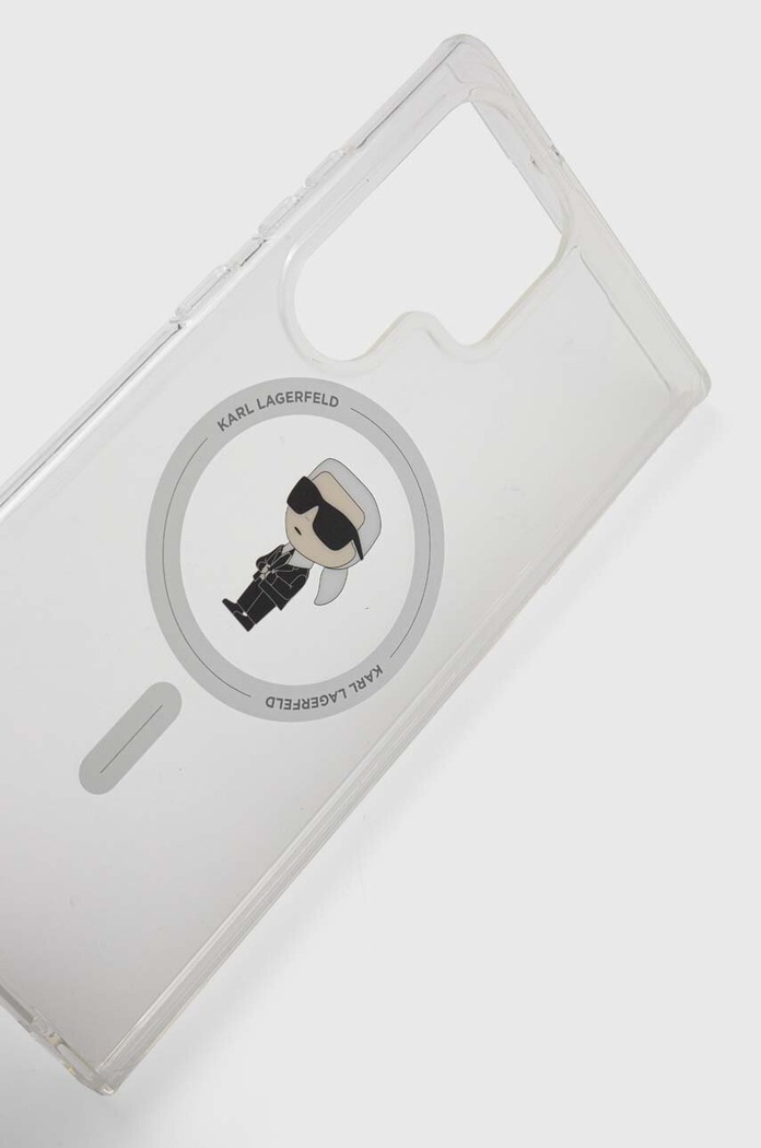 Puzdro na mobil Karl Lagerfeld S23 Ultra S918 KLHMS23LHFCKNOT priesvitná AA00