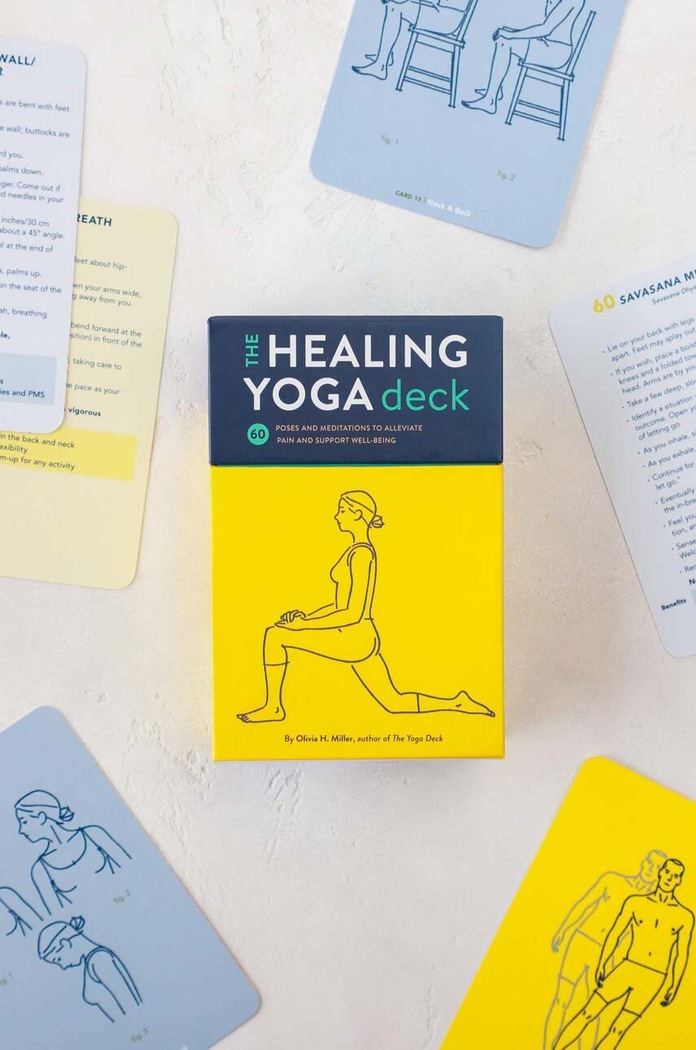 Lifestyle Balíček karet home & lifestyle The Healing Yoga Deck by Olivia H. Miller, English ABG310 vícebarevná