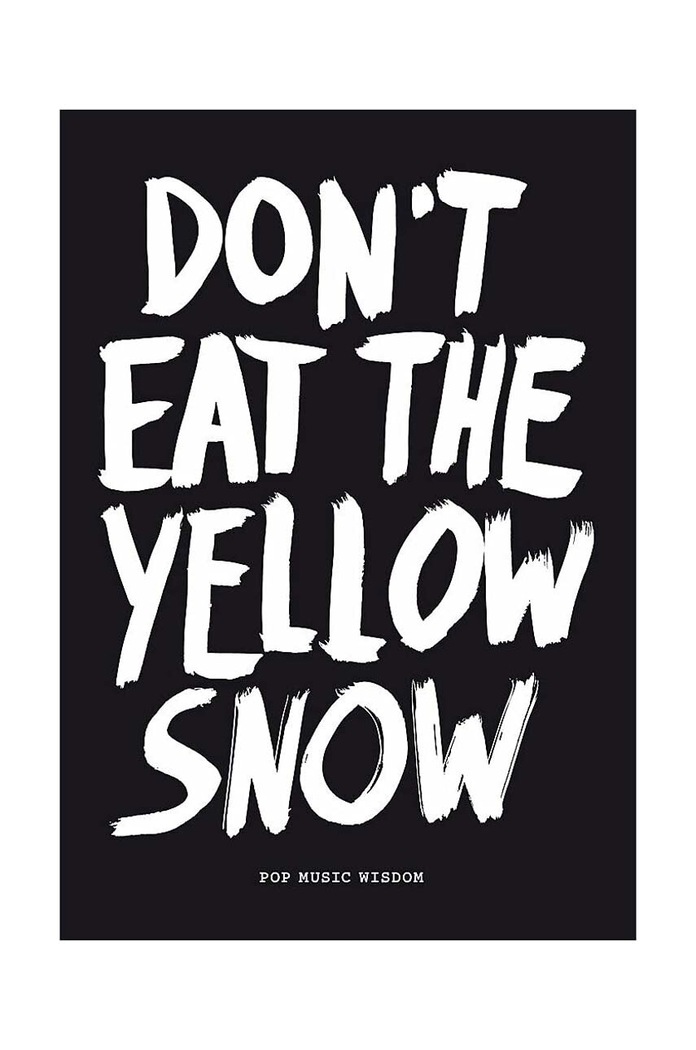 Kniha home & lifestyle Don't eat the yellow snow by Marcus Kraft, English viacfarebná LK1027