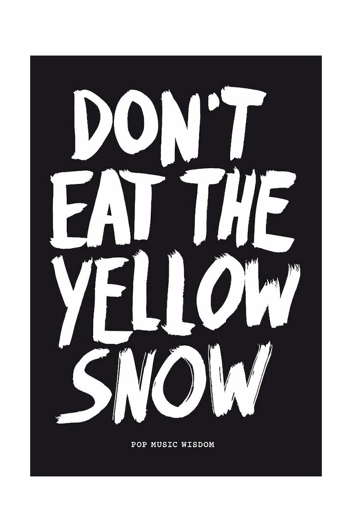 Kniha home & lifestyle Don't eat the yellow snow by Marcus Kraft, English viacfarebná LK1027