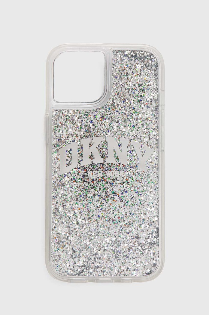Obal na telefon Dkny iPhone 15 / 14 / 13 6.1" potisk černá DKHCP15SLBNAEK