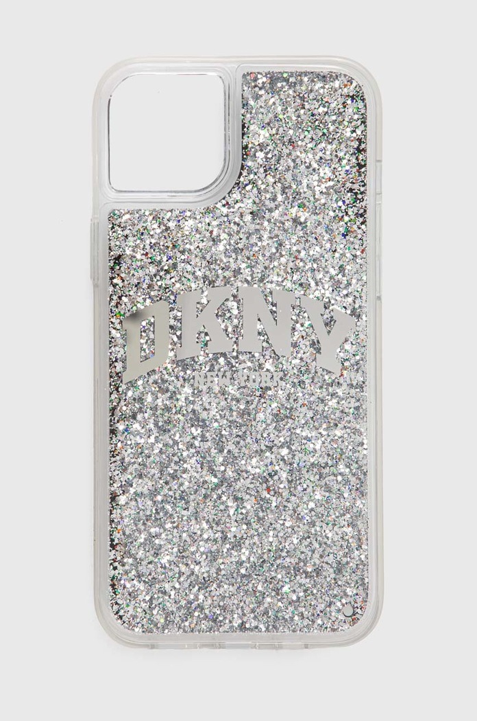 Obal na telefon Dkny iPhone 15 Plus / 14 Plus 6.7" jemný vzor černá DKHCP15MLBNAEK