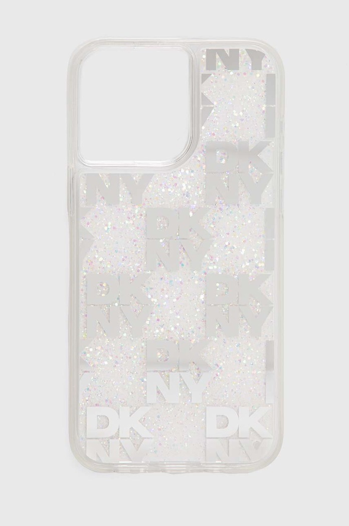 Puzdro na mobil Dkny iPhone 15 Pro Max 6.7" potlač biela DKHCP15XLCPEPT