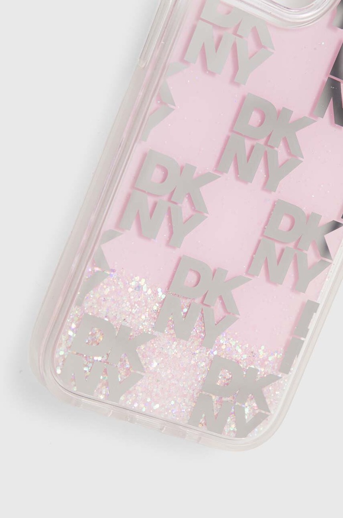 Puzdro na mobil Dkny iPhone 15 / 14 / 13 6.1" DKHCP15SLCPEPP ružová AA00