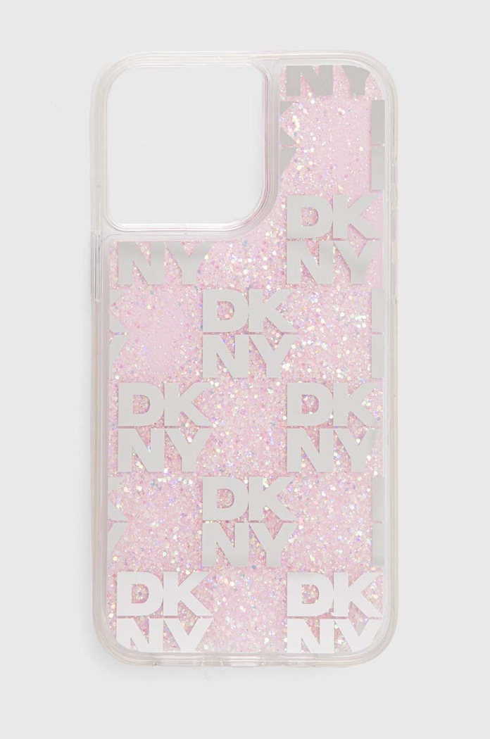Puzdro na mobil Dkny iPhone 15 Pro Max 6.7" potlač ružová DKHCP15XLCPEPP