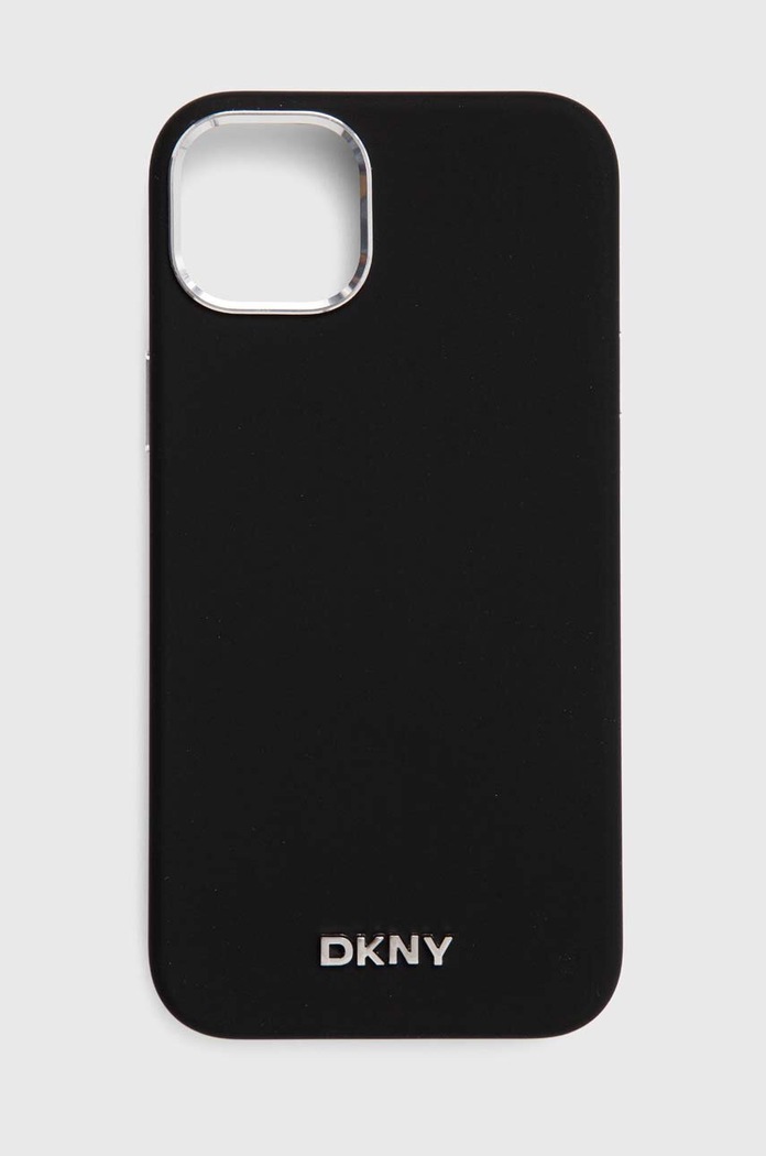 Puzdro na mobil Dkny iPhone 15 Plus / 14 Plus 6.7" potlač čierna DKHMP15MSMCHLK