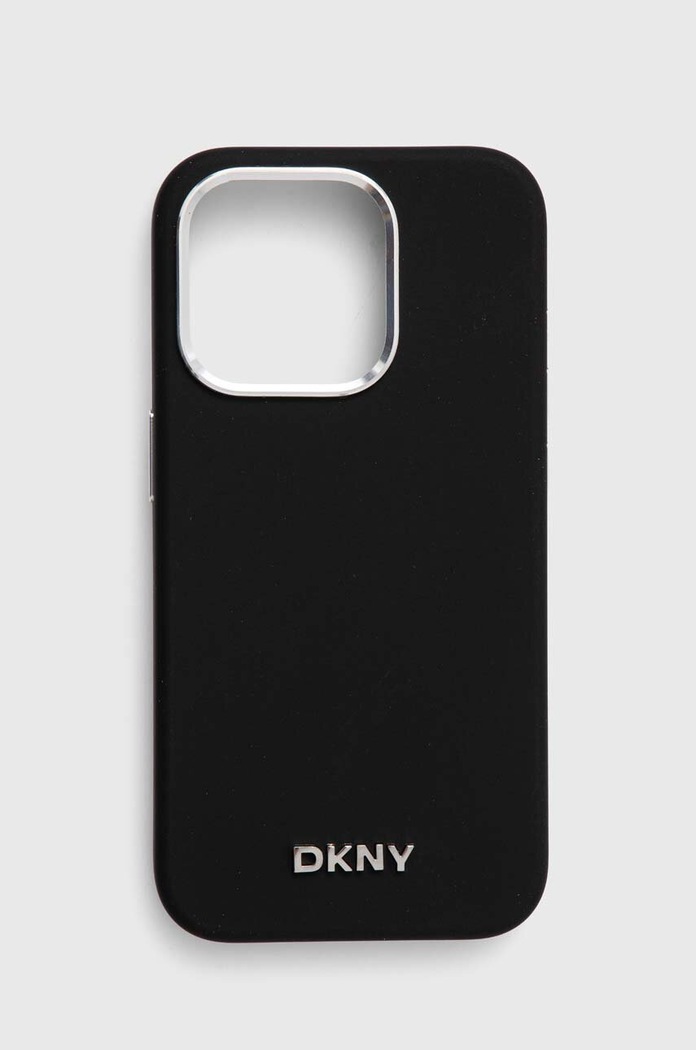 Puzdro na mobil Dkny iPhone 15 Pro 6.1" na mobil čierna DKHMP15LSMCHLK