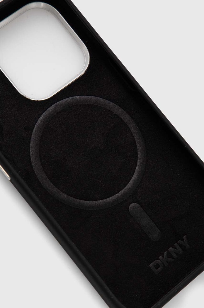 Puzdro na mobil Dkny iPhone 15 Pro 6.1" DKHMP15LSMCHLK čierna AA00