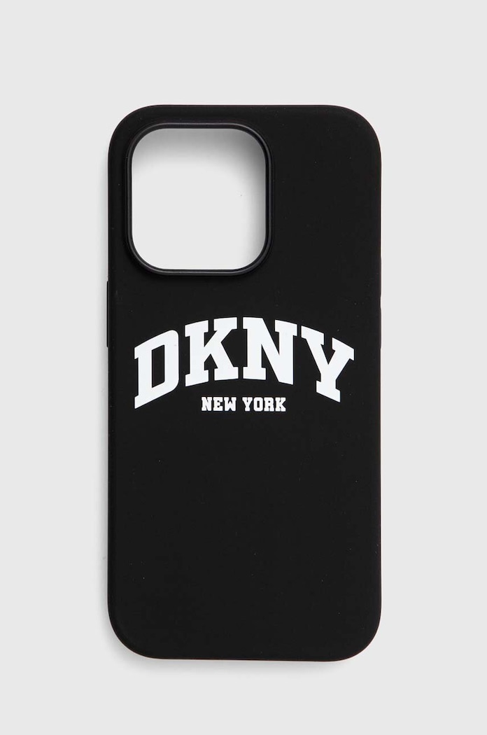 Obal na telefon Dkny iPhone 14 Pro 6.1" potisk černá DKHMP14LSNYACH