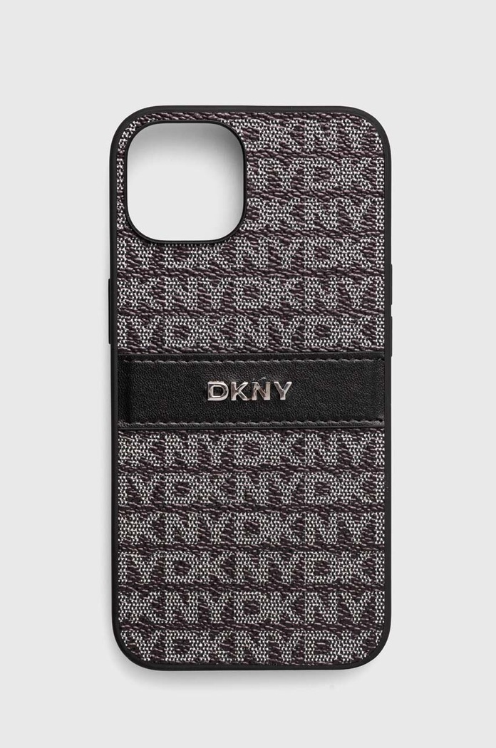 Obal na telefon Dkny iPhone 14 / 15 / 13 6.1 na mobil černá DKHCP14SPRTHSLK