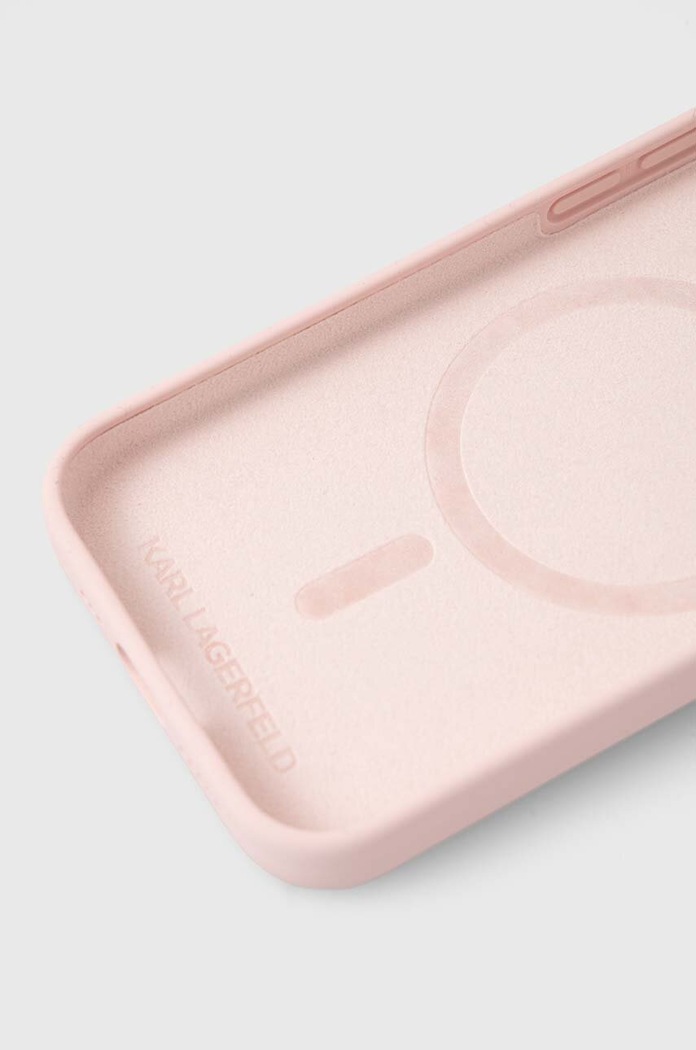 Doplnky Puzdro na mobil Karl Lagerfeld iPhone 15 Pro 6.1 KLHMP15LSCMKCRHP ružová