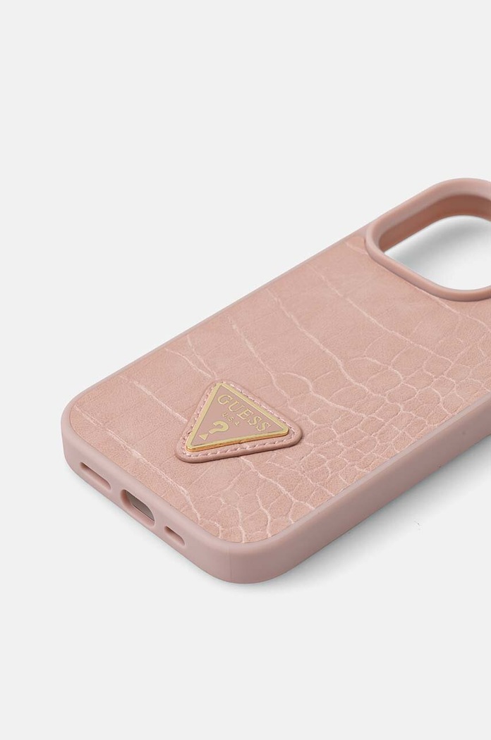 Guess Husă pentru telefon iPhone 15 Pro 6.1 GUHCP15LPCRTHCP roz AA00