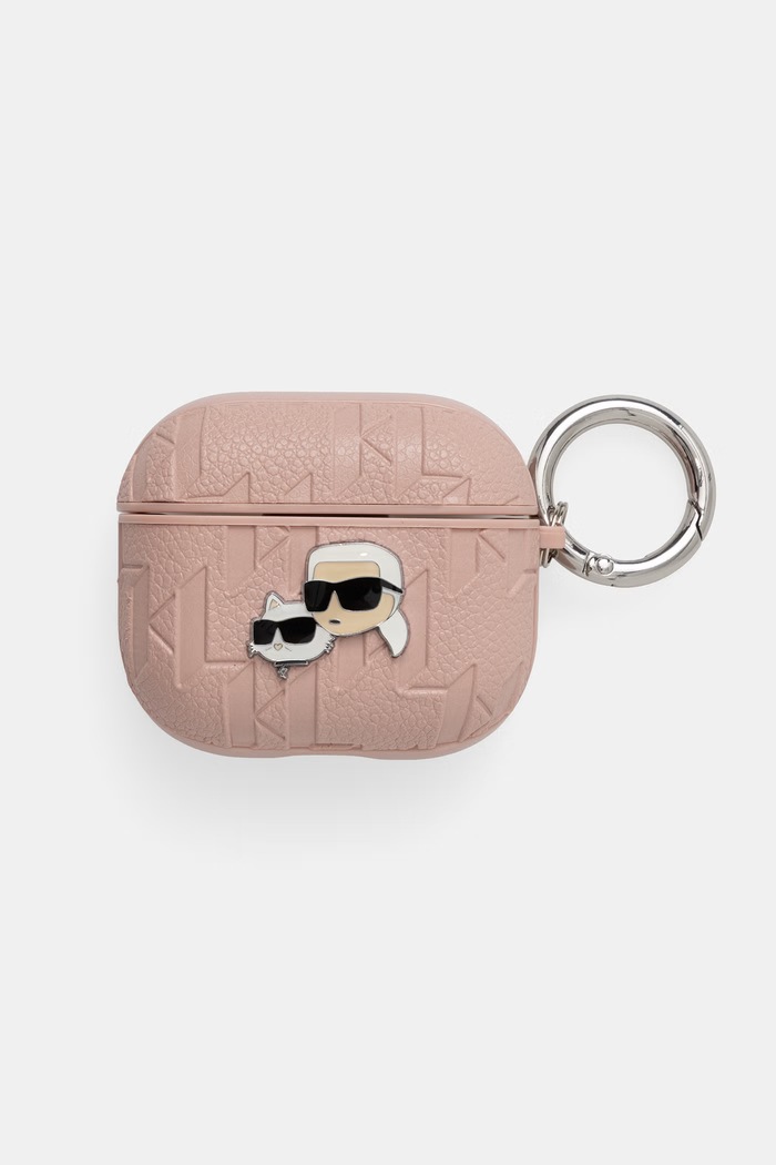 Karl Lagerfeld калъф за слушалки розов KLA3PGKCPP