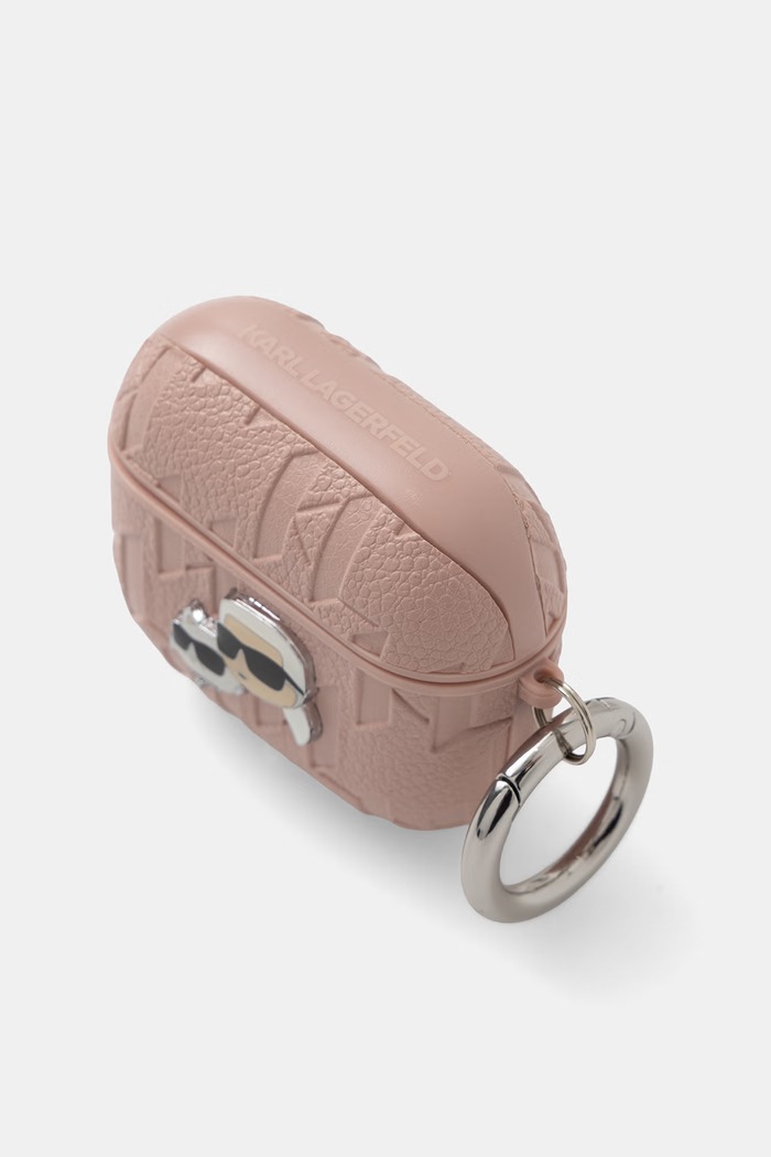 Аксесоари Karl Lagerfeld калъф за слушалки KLA3PGKCPP розов