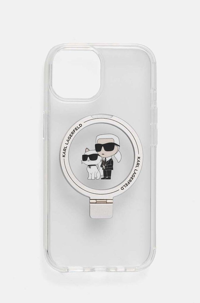 Karl Lagerfeld Husă pentru telefon iPhone 15 / 14 / 13 6.1 pentru telefon transparent KLHMP15SHMRSKCH