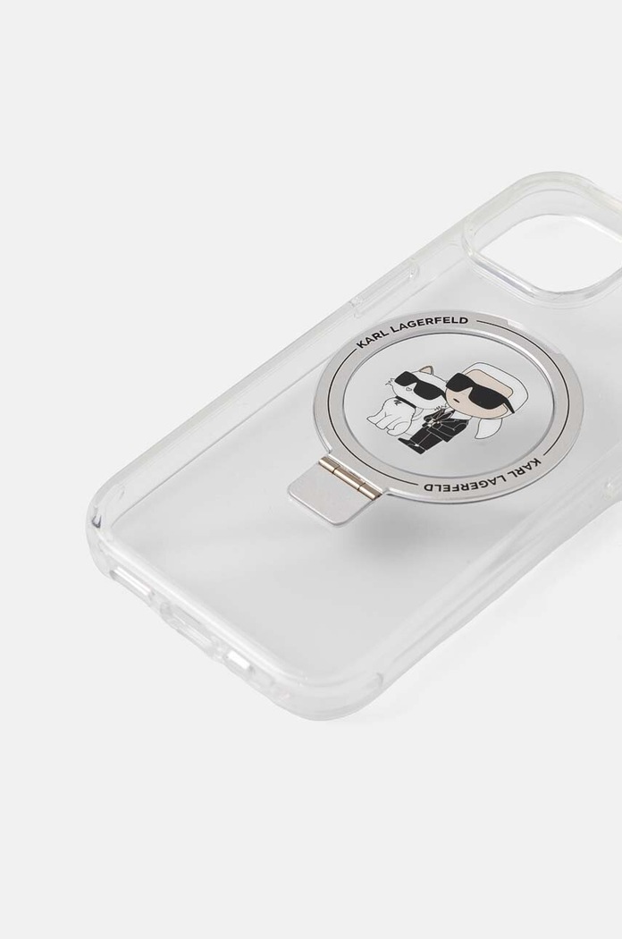 Karl Lagerfeld Husă pentru telefon iPhone 15 / 14 / 13 6.1 KLHMP15SHMRSKCH transparent AA00